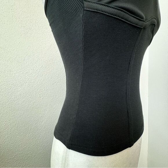 Commense Square Neck Corset Black Pull On Tank SZ S NWT - Picture 5 of 15